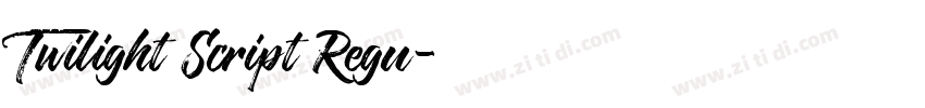 Twilight Script Regu字体转换